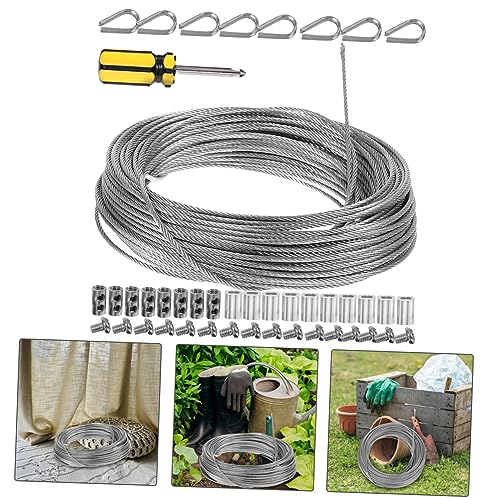 Cuerda de acero inoxidable de instalación flexible con abrazaderas 6
