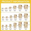 Canitu 350Pcs Threaded Inserts,M2/M2.5/M3/M4/M5/M6 Female Thread Metric Knurled Nuts Assortment Kit Brass Heat Set Insert for Plastic and 3D Printing Components Injection Molding