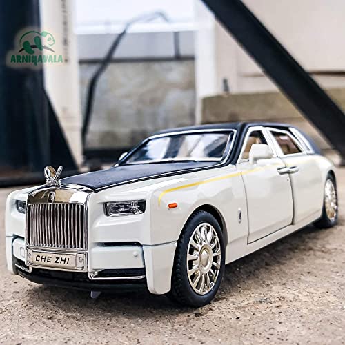 Image of 1 /24 Diecast Car Model Rolls-Royce (RYL-PNTM-,White)
