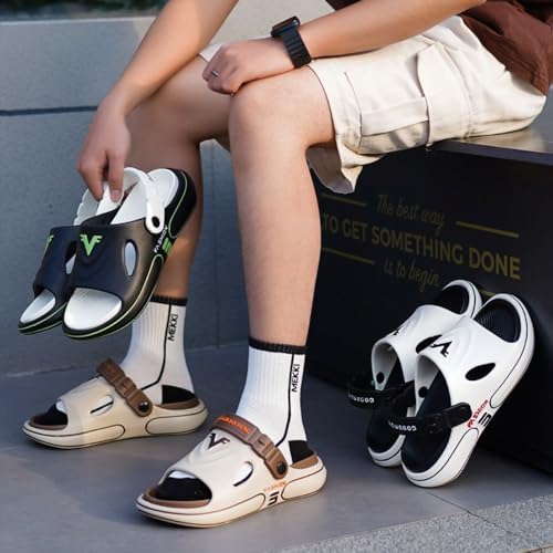 Premium Comfort Designer Flip-back Convertible Outdoor Sandals Sildes Summer Slippers For Men Non Slip Indoor Footwear2