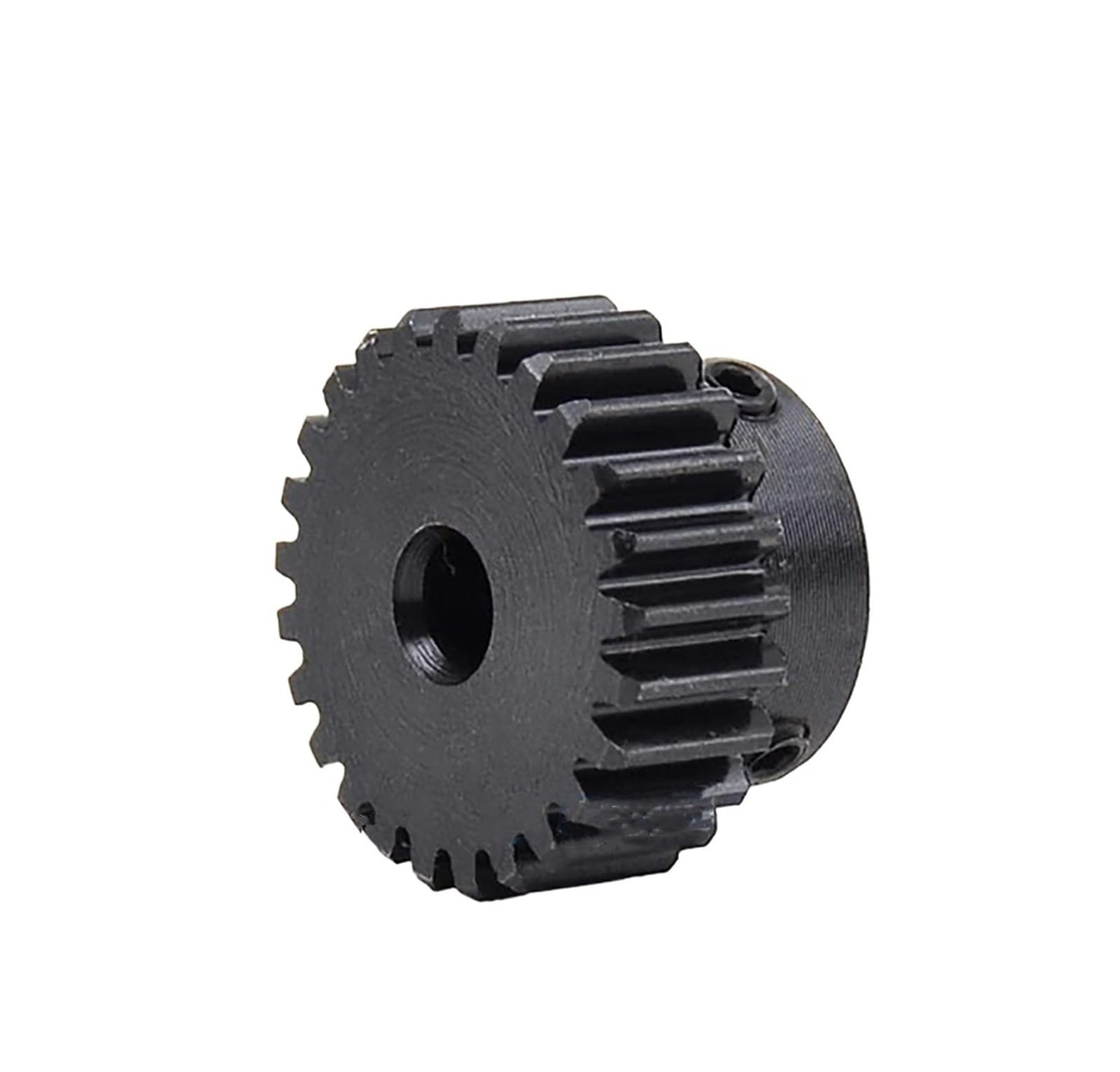 Bevel Gear Pinion Hardware Mechanical 1pcs 1M 27T/28T/29T Blackening Mechanical Transmission Gear Steel Bore 6/6.35/7/8/10-15mm 1 Module Spur Gear Motor Gear(6mm-1M 27T)