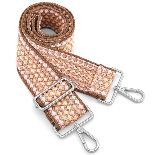 Image of Silvery Purse Straps Replacement Crossbody - Guitar Strap for Purse Crossbody