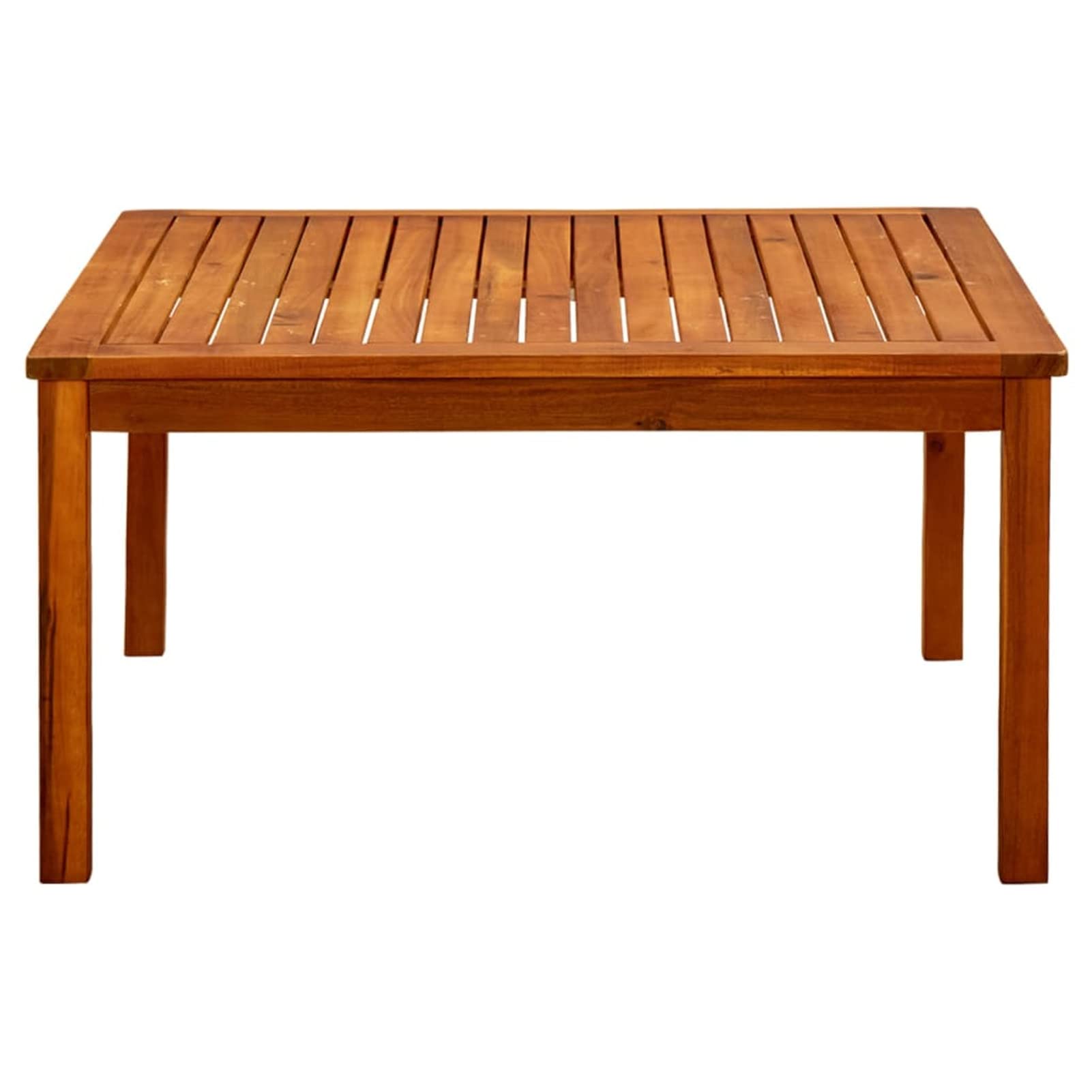 LAPOOH Ogrodowy stolik kawowy 85 x 85 x 45 cm lite drewno akacjowe, stolik kawowy ogrodowy, stolik pomocniczy na zewnątrz, stolik kawowy na zewnątrz-316396