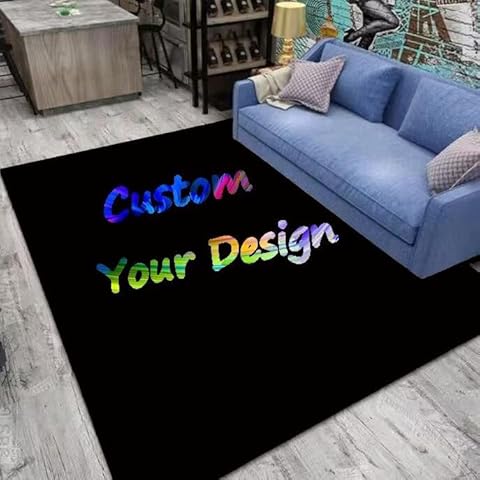 Drsbbaep Custom 60x39 Inch Rug Personalized with Your Logo Image Text Photo Anti Slip Washable Door Mat Decorative for Bedroom Office Garden Balcony etc Cover