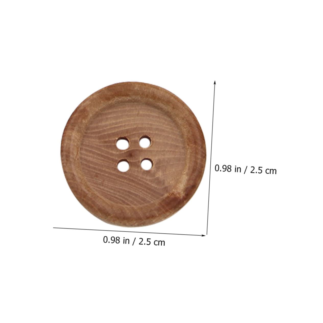 Guziki z żywicy do rękodzieła, 50 szt. Kolorowych guzików dziennika Drewniane guziki Retro Decor Buttons