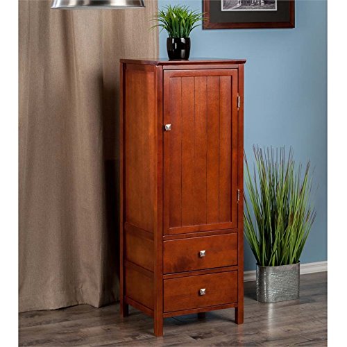 Winsome Brooke Storage/Organization, Walnut #TOP1