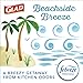 Glad Small Trash Bags 4 Gallon, Febreze Beachside Breeze Garbage Bags, Odor Resistant with Drawstring, 80 Count