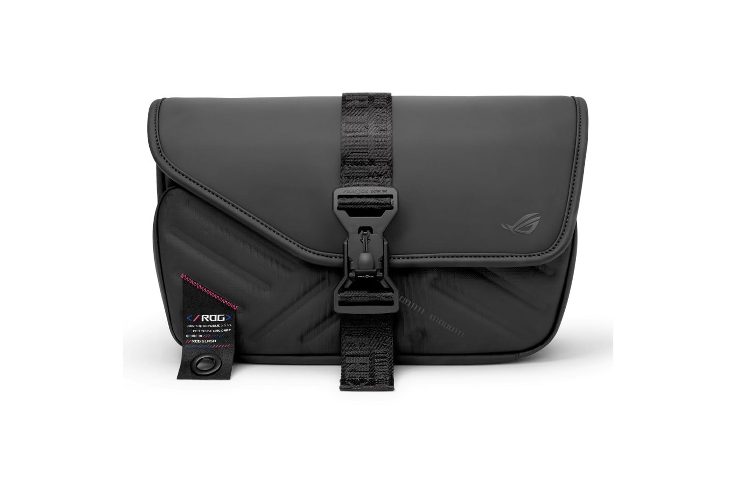 ASUS BC3004 ROG Slash Sling Bag 4.0 (2025), Quick-Adjust Shoulder Straps, Polyester Design, Premium Water Repellent Material, FIDLOCK Magnetic Quick Release Buckle, Stealth Black, 8L, 600g-image-31