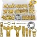 Produktbild 241 Stück Picture Hangers Kit, verschiedene Fotorahmen Wandbehang Haken Hardware mit Haken Nägel 3M Draht Hängeseil Sägezahn D Ring Dreieck Haken Schrauben Augen