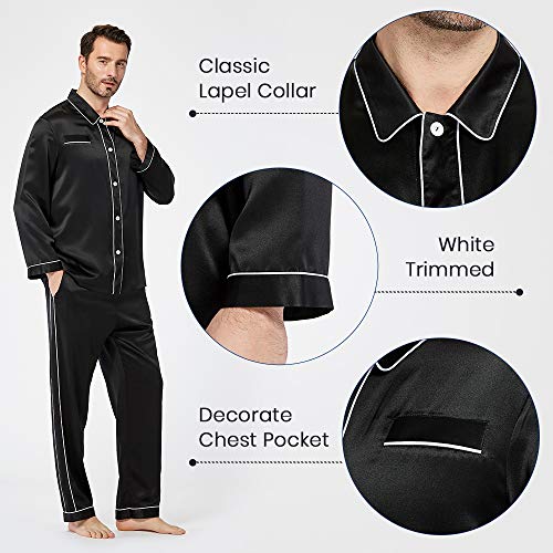LilySilk Silk Pajamas Set for Men Christmas Most Comfortable Sleepwear2