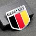 Car Styling Accessories AM01 Emblem Badge Decal Car Sticker Racing Motorsport Germany German Flag Deutschland Volkswagen VW BENZ AUDI BMW BEAT PORSCHE SKODA OPEL 50X50 mm
