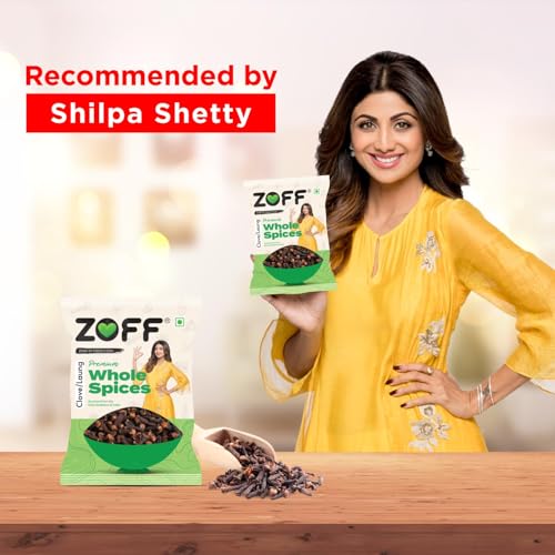 Image of ZOFF Premium Cloves Whole - Authentic Flavour, Natural Health Benefits, and Versatile Spice for Your Culinary Creations | Whole Cloves 150gms (Pack of 3)