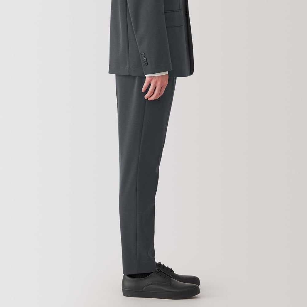 Amazon | 無印良品 紳士 ストレッチジャージーノータックパンツ
