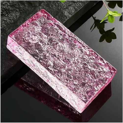 Brique de verre haute transparence texture cristal de glace - 2