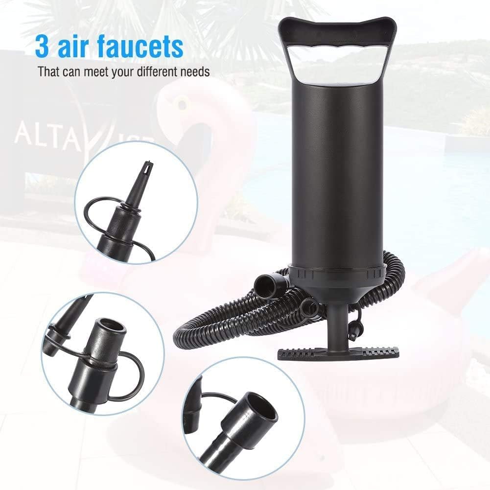 Pompe à Air Manuelle Portable – Pour Camping, Piscine, Gonflage – Adaptateurs Universels