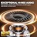 1Mii Y8+ Noise Cancelling Headphones Bluetooth, Wireless LDAC Hi-Res Audio, Custom EQ via App, 75H Playtime, Comfort Fit, Over Ear Headphones Foldable for Airplane Travel Home Office Black