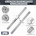 3 PCS Machinist Ruler, 6 Inch 15 Cm Pocket Ruler Flexible Precision Stainless Steel Ruler with Detachable Clips Imperial & Metric Graduations Steel Ruler Slide Rule for Engineering, School, Office