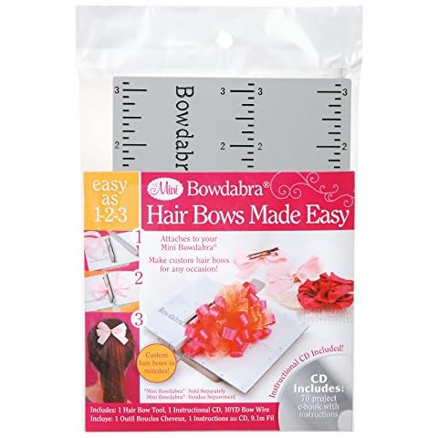 Darice Hair Bow Tool for Mini Bowdabra, Hairbow, Plastic Cover