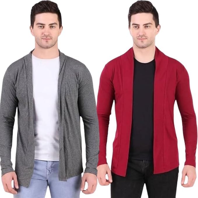 Men’s Cotton Shrug | Open Full Sleeve Shawl Cardigan for Men, Best for Casual Wear-image-24