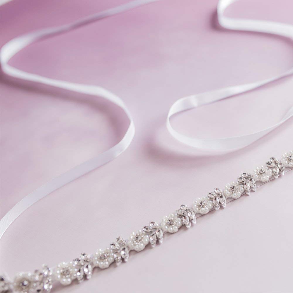 Hochzeitsgürtel für Braut Hochzeit Gürtel Brautschärpe Hochzeit Schärpe Brautgürtel für Hochzeit (lila)