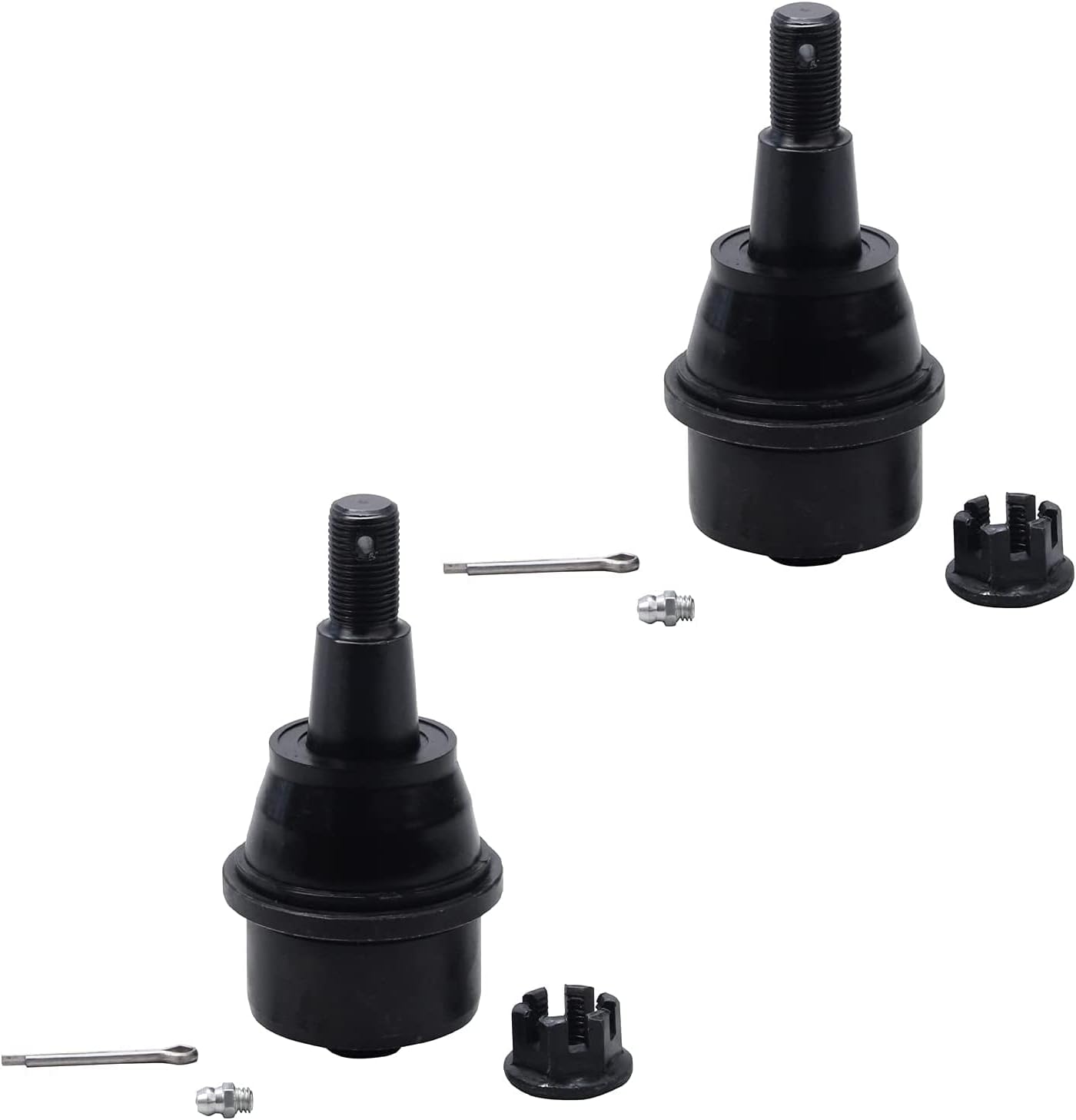 Detroit Axle - 7pc Front Suspension Kit for 2011-2019 Chevrolet Silverado GMC Sierra 2500 3500 HD 2 Lower Ball Joints 4 Inner & Outer Tie Rod End Links Idler Arm Assembly Replacement