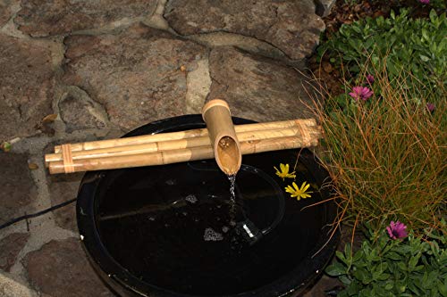 image for Bamboo Accents Zen Fountain Kit - Three-Arm, Split-Resistant Bamboo fo