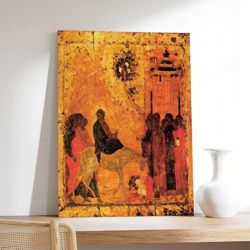 Andrei Rublev Lord's Entry Into Jerusalem tableau sur toile de haute qualite - 7