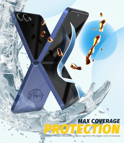 Image of (4 in 1) Screen Protector Guard for Samsung Z Flip 7 | Screen Guard Protector (Back Panel + Back Screen Display + Inner Display + Hinge) for Samsung Flip 7 - HD /Bubble Free Application (Galaxy Z Flip 7 5G Gloss)
