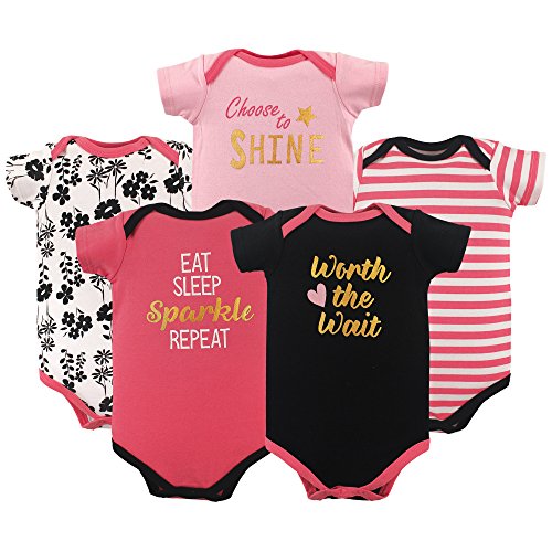 Image of Luvable Friends Baby Unisex Long Sleeve Bodysuits, 5-Pack
