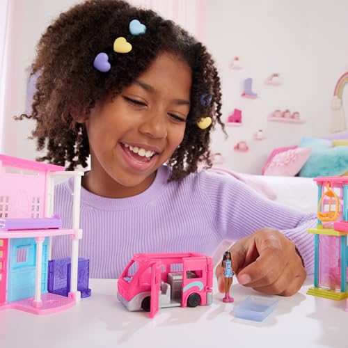 Barbie Mini Barbieland Coffret De 4 Poupées Barbie Et 4 Véhicules - vue 4