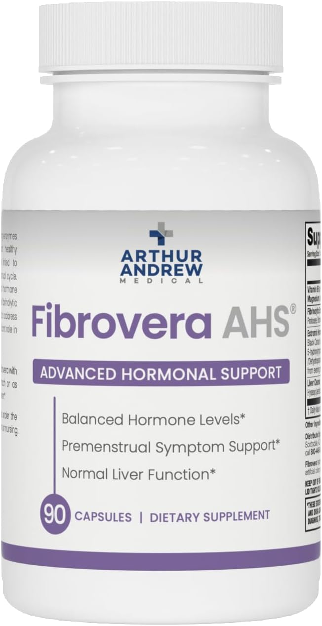 Arthur Andrew Medical, Fibrovera, Women's Enzyme and Botanical Blend for Hormone Balance, 90 Capsules
