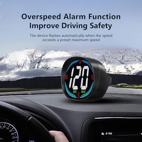 image for AZIJYV H2 GPS Speedometer Digital Speedometer GPS HUD Universal All Ca