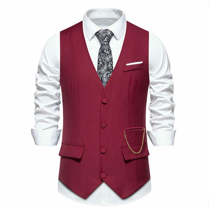 Chaleco de tweed vintage con cuello en V de sastería premium británica 3