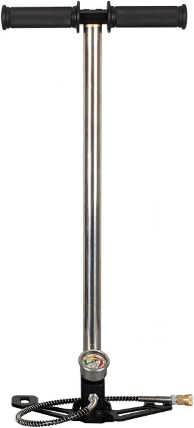 Hand Pump High Pressure 0-6000psi Tungsten Steel 3 Stage Air Foldable Gun for Automobile Tires Bike