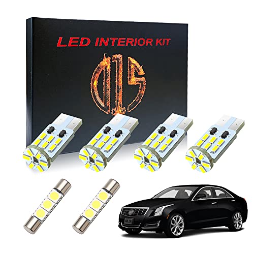 Kit de luces LED interiores para Cadillac ATS 2013-2019 6000k blanco
