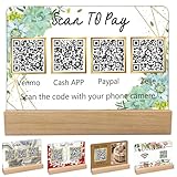 Usos versátiles y prácticos: Esta firma con código QR personalizada es perfecta para peluquerías, restaurantes, salones de belleza, cafeterías, oficinas, hogares, negocios y eventos. Es decorativa y práctica a la vez; este letrero para redes sociales facilita que los clientes escaneen y paguen o se conecten