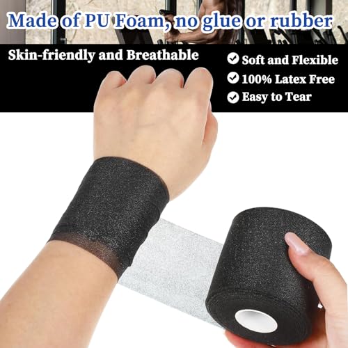 Image of Upgraded Pre Wrap Athletic Tape, 6‑Pack Multi‑Color Sports Pre‑Wrap