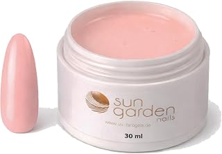 Sun Garden Nails UV Milky Pink Gel - Camouflage Nail Gel - UV/LED Curing Texture for Nail Design and Nail Art - Building Gel - 30ml - Pack of 1
