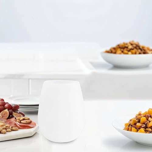 Miniatura 4 de Vasos de vino, copas de vino de silicona, portátiles, transparentes, irrompibles, de silicona, para fiestas al aire libre, barbacoa, camping,