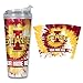 Rico Industries NCAA Iowa State Cyclones Metallic Tie Dye Personalized 24oz Acrylic Tumbler W/Hinged Lid - Team Colored Metallic Art Plastic Travel Tumbler - Keeps Drinks Cold or Hot