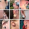 ZS 1 Pair Single Flare Gauges for Ears, Solid Glass Ear Gauge Plugs Earrings 6g - 9/16 Available for Women Men, Clear Ear Stretch Expanders (Clear,0g) #1