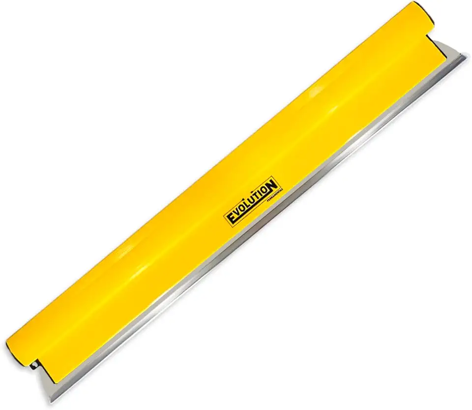 Desempenadeira Berox 80cm, para massa corrida Pintor Evolution parade Aço Inox Flexível Universal para Parede Teto - Amarelo