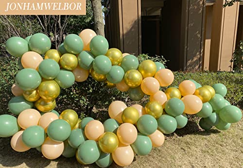Image of Jonhamwelbor Nude Balloons 12 inch 100 Pack Beige Retro Apricot Matte Skin Color Latex Helium Balloons for Birthday Baby Shower Wedding Party Decorations