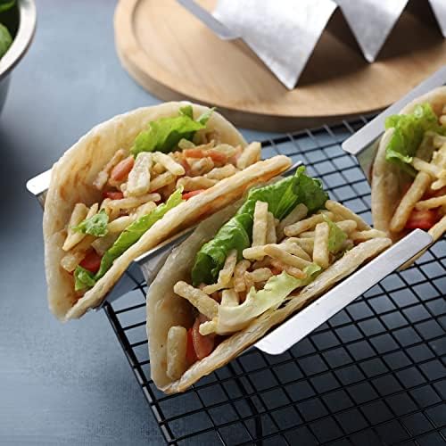 Support Taco en Acier Inoxydable, Rond avec 6 Trou, Sécurisé