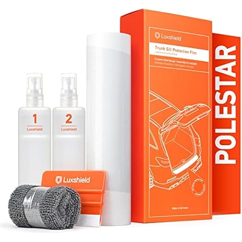 Luxshield Car Bumper Protector Set for Polestar 2 I 2020-2022 - Rear Bumper guards for cars, anti scratch, Paint Protection For Sill - Transparent Cover
