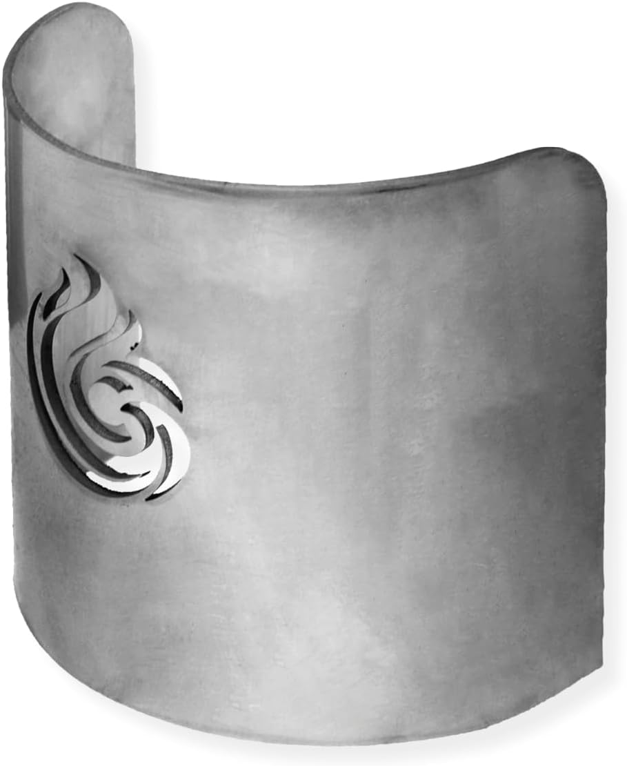 Pan Shield for Gozney Roccbox — Full Rear Flame Guard for Controlled High-Heat Baking — Prevents Rear Crust Burning, Shields Wind, Enables Longer Bakes — 3.6mm 304 Stainless Steel