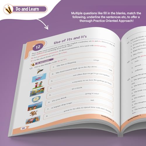 Image of Woodsnipe English Grammar and Writing Skills Book for Class 5, Age 10 to 11 Years| Practical Approach| Master Reading, Writing and Language Skills | Multiple Type Questions with Answer Keys