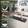 ProsourceFit Extra Thick Yoga and Pilates Mat 12 (13mm) or 1 (25mm), 71-inch Long High Density Exercise Mat with Comfort Foam and Carrying Strap