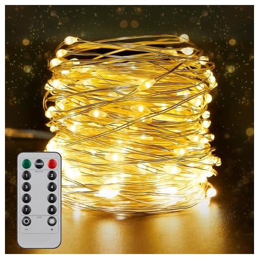 Sunnest - Guirnalda luminosa de 20 m, 200 LED, impermeable IP67, guirnalda LED para decoración de dormitorio, terraza, cumpleaños, boda, fiesta
