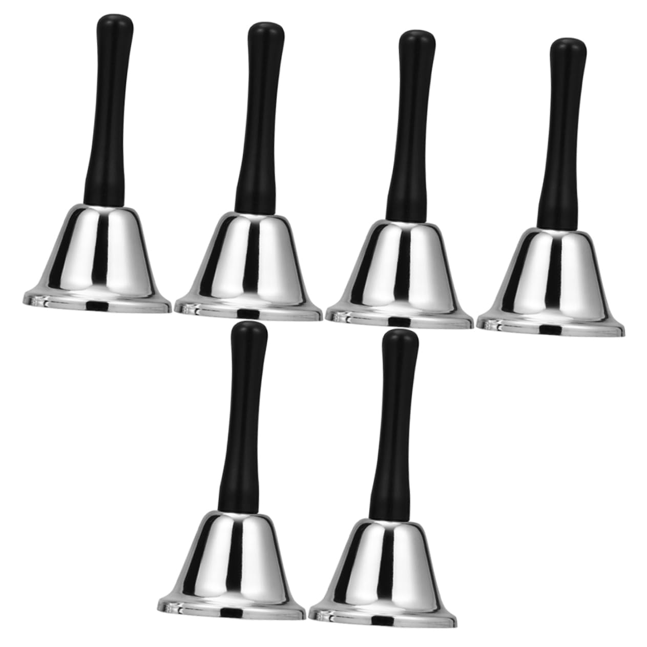 ibasenice 6pezzi Campane da Tavolo in Metallo Campanelli Natalizi Decorativi Campanello di Servizio per Ristoranti Campanello in Metallo Resistente